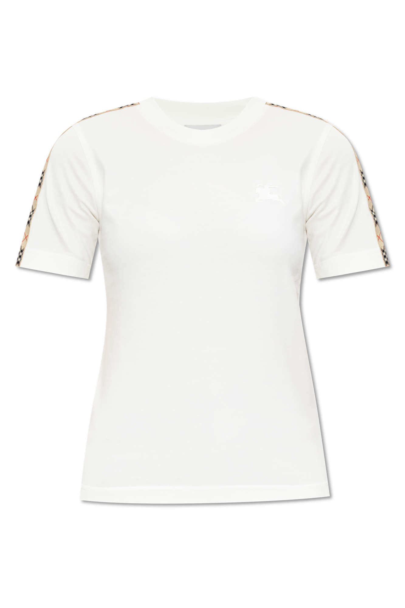 White T-shirt with embroidered logo Burberry - Vitkac France